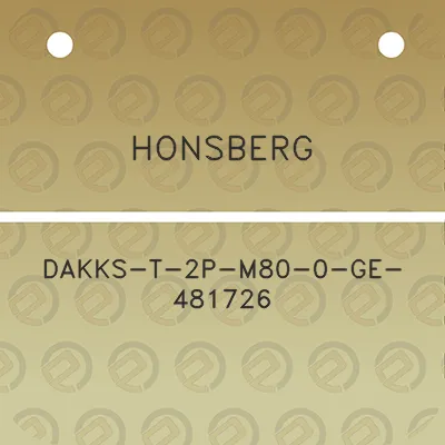 honsberg-dakks-t-2p-m80-0-ge-481726