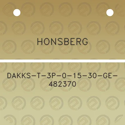 honsberg-dakks-t-3p-0-15-30-ge-482370