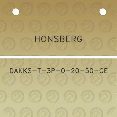 honsberg-dakks-t-3p-0-20-50-ge