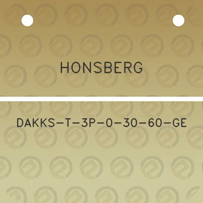 honsberg-dakks-t-3p-0-30-60-ge