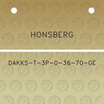 honsberg-dakks-t-3p-0-36-70-ge