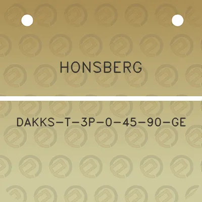 honsberg-dakks-t-3p-0-45-90-ge