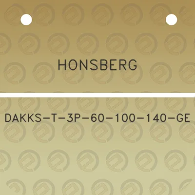 honsberg-dakks-t-3p-60-100-140-ge