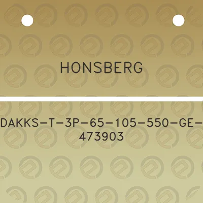 honsberg-dakks-t-3p-65-105-550-ge-473903