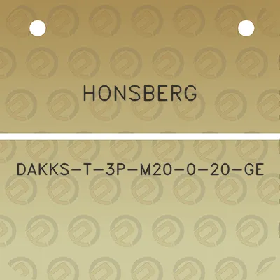 honsberg-dakks-t-3p-m20-0-20-ge