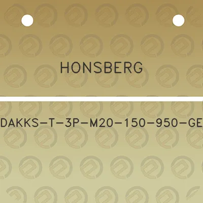 honsberg-dakks-t-3p-m20-150-950-ge