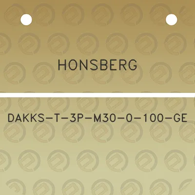 honsberg-dakks-t-3p-m30-0-100-ge