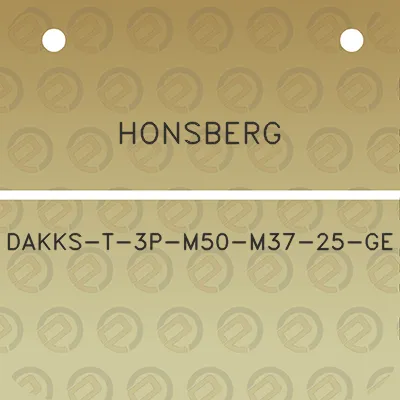 honsberg-dakks-t-3p-m50-m37-25-ge