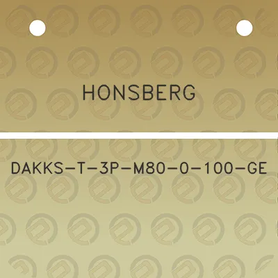 honsberg-dakks-t-3p-m80-0-100-ge