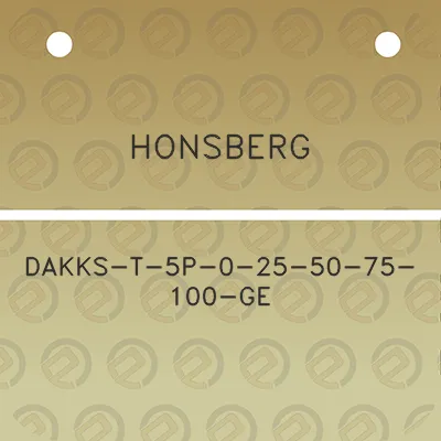 honsberg-dakks-t-5p-0-25-50-75-100-ge