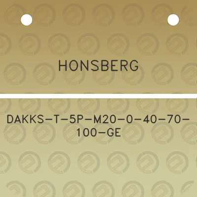 honsberg-dakks-t-5p-m20-0-40-70-100-ge