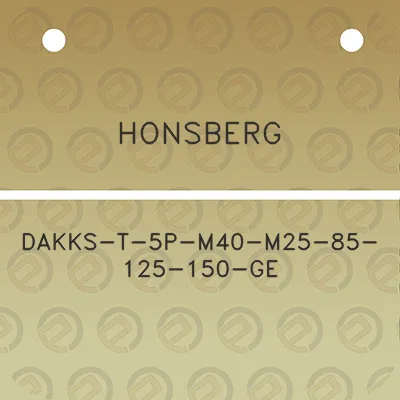 honsberg-dakks-t-5p-m40-m25-85-125-150-ge