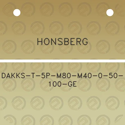 honsberg-dakks-t-5p-m80-m40-0-50-100-ge