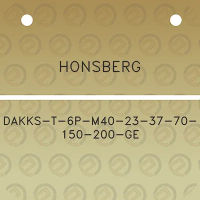 honsberg-dakks-t-6p-m40-23-37-70-150-200-ge