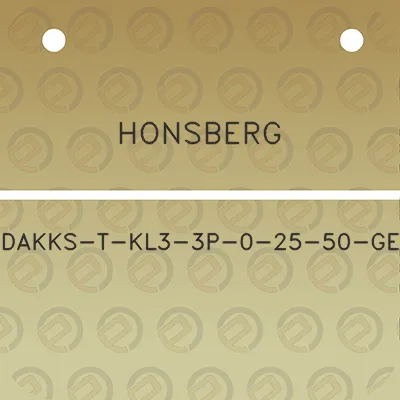 honsberg-dakks-t-kl3-3p-0-25-50-ge