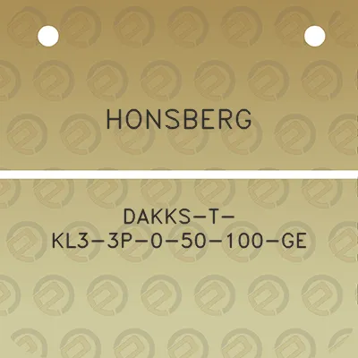 honsberg-dakks-t-kl3-3p-0-50-100-ge