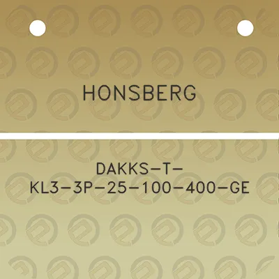 honsberg-dakks-t-kl3-3p-25-100-400-ge