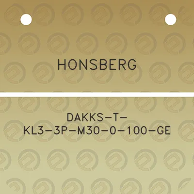 honsberg-dakks-t-kl3-3p-m30-0-100-ge