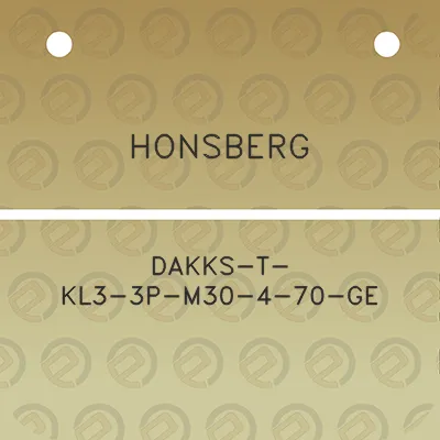 honsberg-dakks-t-kl3-3p-m30-4-70-ge