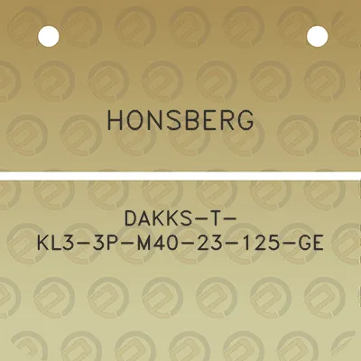 honsberg-dakks-t-kl3-3p-m40-23-125-ge