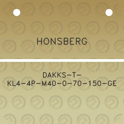 honsberg-dakks-t-kl4-4p-m40-0-70-150-ge