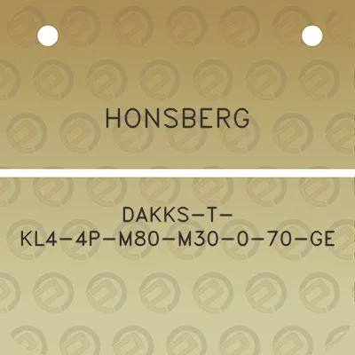 honsberg-dakks-t-kl4-4p-m80-m30-0-70-ge