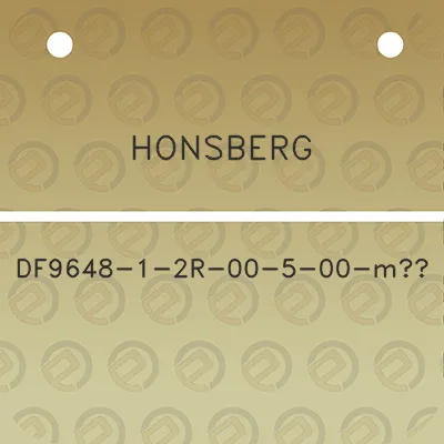 honsberg-df9648-1-2r-00-5-00-m3