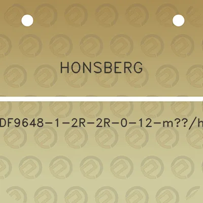 honsberg-df9648-1-2r-2r-0-12-m3h