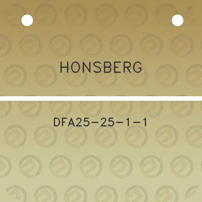 honsberg-dfa25-25-1-1