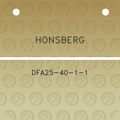 honsberg-dfa25-40-1-1