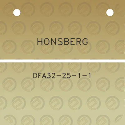 honsberg-dfa32-25-1-1