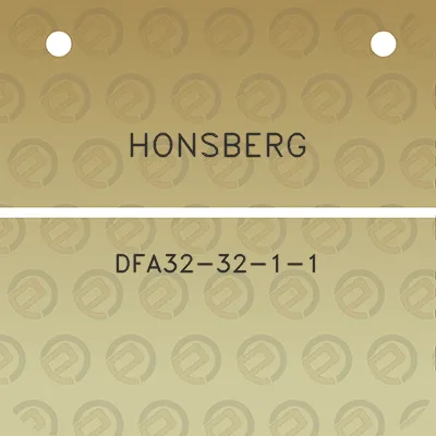 honsberg-dfa32-32-1-1