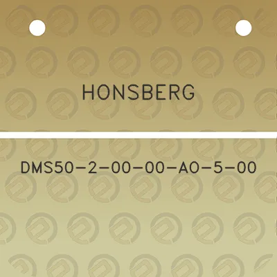 honsberg-dms50-2-00-00-ao-5-00