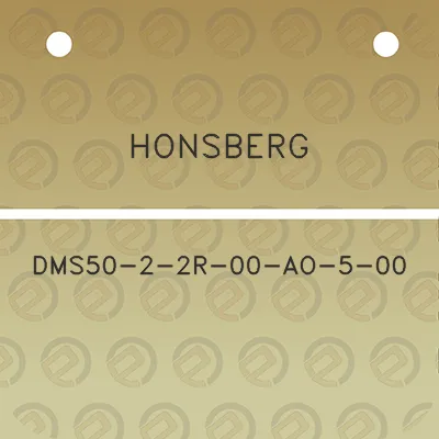 honsberg-dms50-2-2r-00-ao-5-00