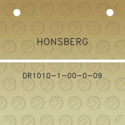 honsberg-dr1010-1-00-0-09