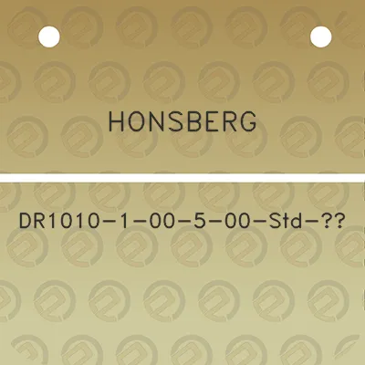 honsberg-dr1010-1-00-5-00-std-1