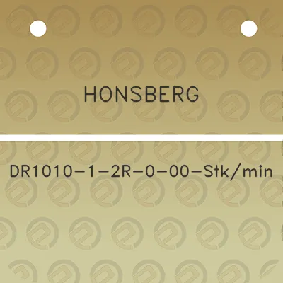 honsberg-dr1010-1-2r-0-00-stkmin