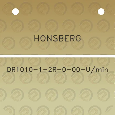 honsberg-dr1010-1-2r-0-00-umin