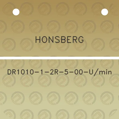 honsberg-dr1010-1-2r-5-00-umin