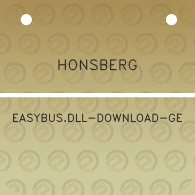 honsberg-easybusdll-download-ge