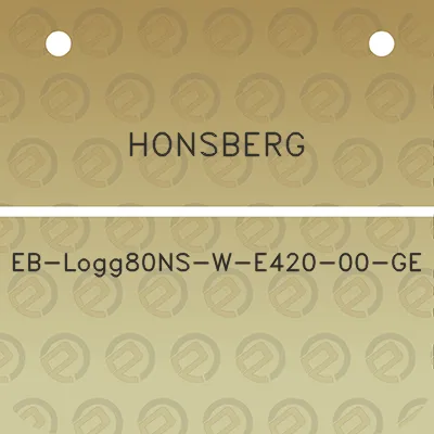 honsberg-eb-logg80ns-w-e420-00-ge