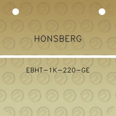 honsberg-ebht-1k-220-ge