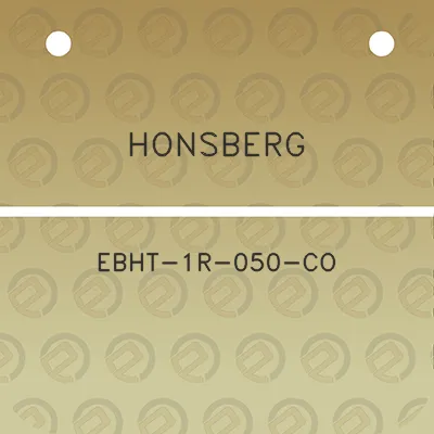 honsberg-ebht-1r-050-co