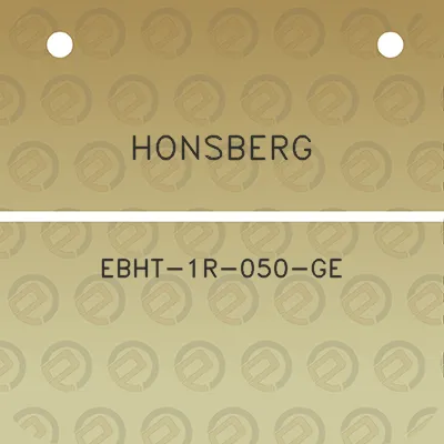 honsberg-ebht-1r-050-ge