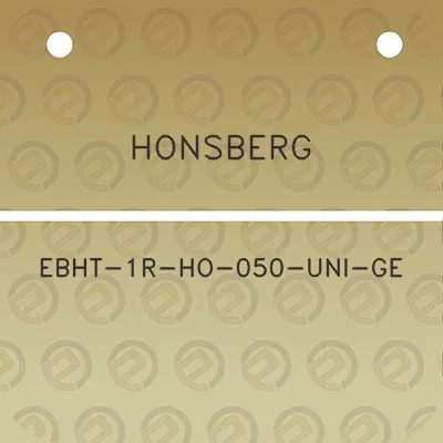 honsberg-ebht-1r-ho-050-uni-ge