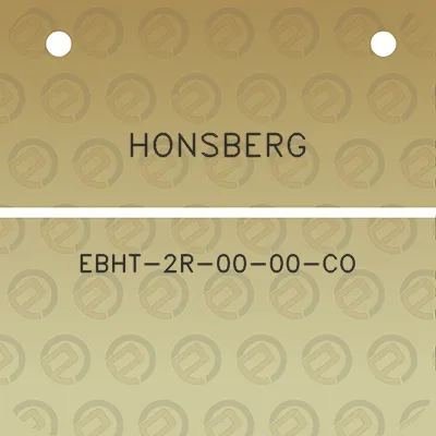 honsberg-ebht-2r-00-00-co