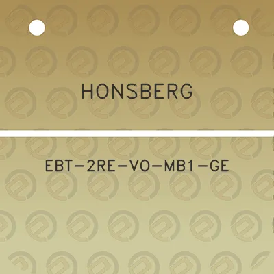 honsberg-ebt-2re-vo-mb1-ge