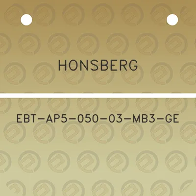 honsberg-ebt-ap5-050-03-mb3-ge