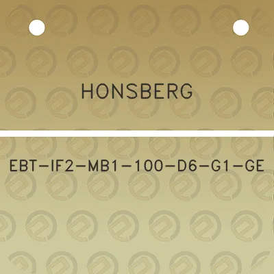 honsberg-ebt-if2-mb1-100-d6-g1-ge