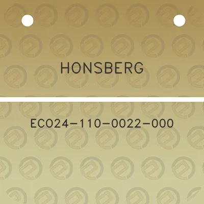 honsberg-eco24-110-0022-000